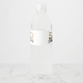 50と素晴らしい誕生日パーティーラベル ペットボトルラベル (裏面)