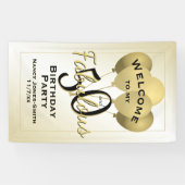 50と素晴らしい誕生日パーティー – ようこそ 横断幕 (横)