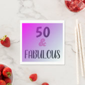 50と素晴らしい誕生日パーティー スタンダードカクテルナプキン (インサイチュ)