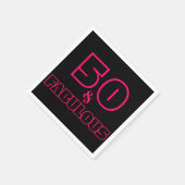 50と素晴らしい誕生日パーティー スタンダードカクテルナプキン (角)