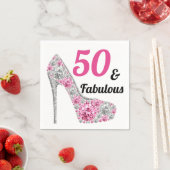 50と素晴らしい誕生日パーティー スタンダードカクテルナプキン (インサイチュ)