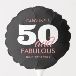 50と素晴らしい誕生日パーティー バルーン