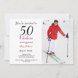 50と素晴らしい誕生日パーティー 招待状