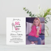 50と素晴らしい誕生日パーティー 招待状 (スタンド正面)