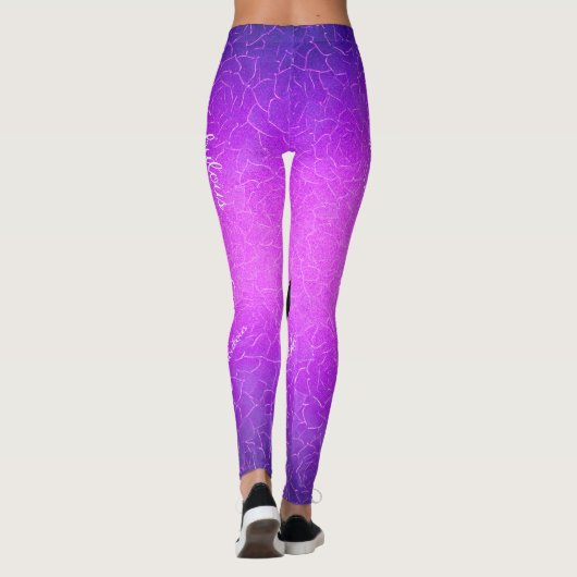 50と素晴らしい誕生日パープルエレガントメタリック レギンス (裏面)