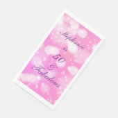 50と素晴らしい誕生日ピンクパープルバラグリッター (コーナー)