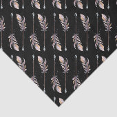 50と素晴らしい誕生日ピンクボホフェザーズブラック 薄葉紙 (詳細)