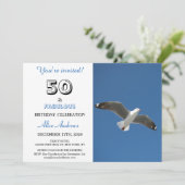 50と素晴らしい誕生日フォト招待状 招待状 (スタンド正面)