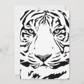 50と素晴らしい誕生日ブラックベンガルタイガーストライプズ 招待状 (裏面)