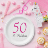 50と素晴らしい誕生日プレート ペーパープレート (パーティー)