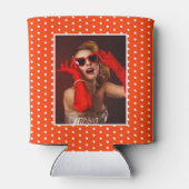 50と素晴らしい誕生日写真50thパーティーオレンジWH 缶クーラー (裏面)