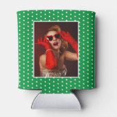 50と素晴らしい誕生日写真50thパーティー緑WH 缶クーラー (裏面)