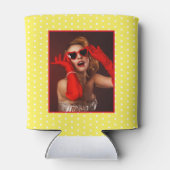 50と素晴らしい誕生日写真50thパーティー黄色WH 缶クーラー (裏面)