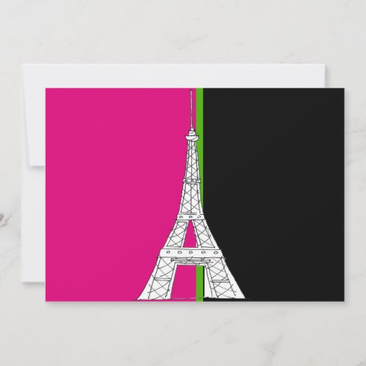 50と素晴らしい誕生日招待状 招待状 (裏面)