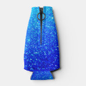 50と素晴らしい誕生日深いブルー輝グラデーションき ボトルクーラー (裏面)