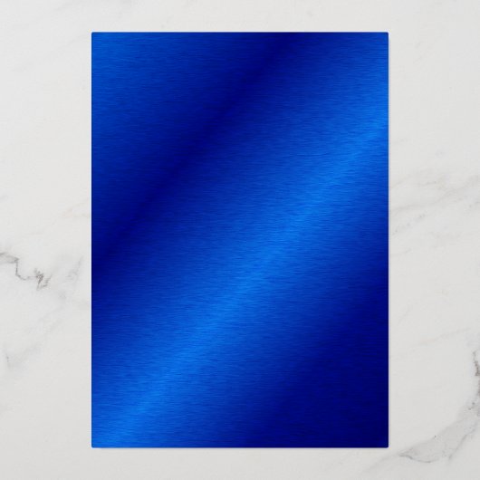 50と素晴らしい誕生日王室のブルー&金ゴールド 箔招待状 (裏面)