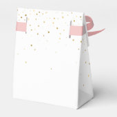 50と素晴らしい誕生日金ゴールドとブラックエレガント フェイバーボックス (裏面サイド)