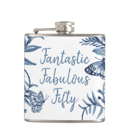 50と素晴らしい誕生日50番目のお祝い フラスク