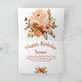 50と素晴らしい誕生日 カード (内部)