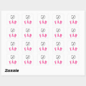 50と素晴らしい誕生日 スクエアシール (シート)