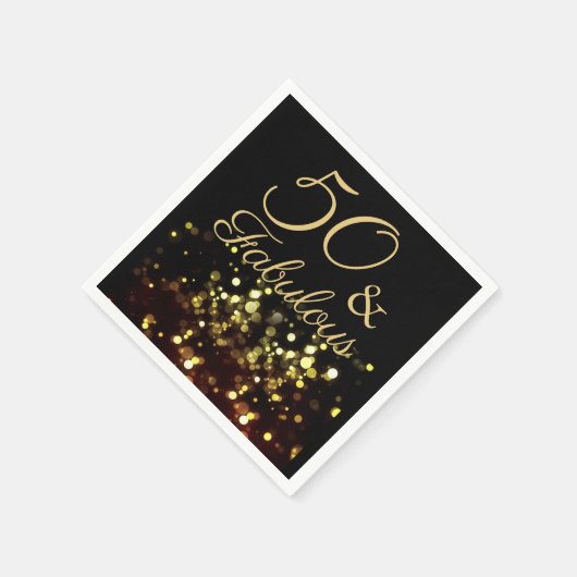 50と素晴らしい誕生日 スタンダードカクテルナプキン (角)