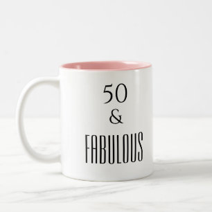 50と素晴らしい誕生日 ツートーンマグカップ