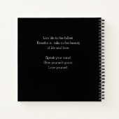 50と素晴らしい誕生日 ノートブック (裏面)