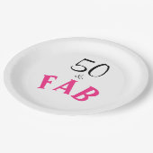 50と素晴らしい誕生日 ペーパープレート (アングル)