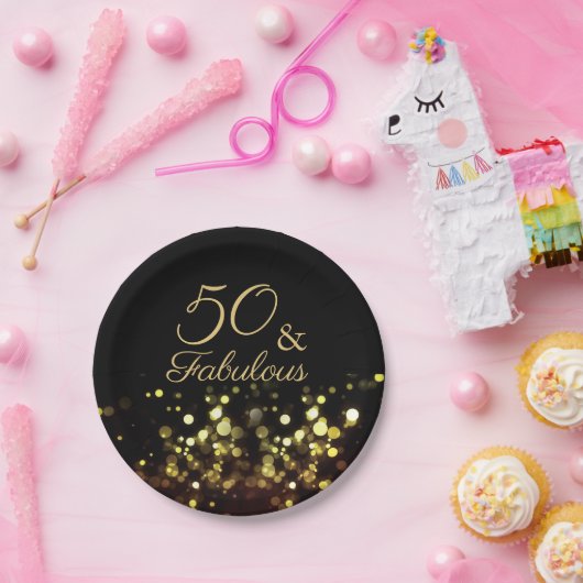 50と素晴らしい誕生日 ペーパープレート (パーティー)