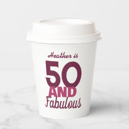50と素晴らしい誕生日 紙コップ