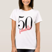 50と素晴らしい誕生日Tシャツ Tシャツ (正面)