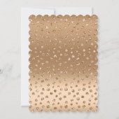 50と素晴らしい赤面ピンクブラックホタテ誕生日 招待状 (裏面)