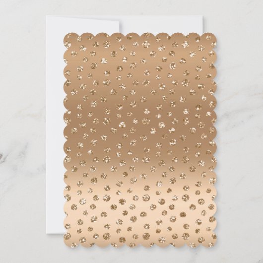 50と素晴らしい赤面ピンクブラックホタテ誕生日 招待状 (裏面)