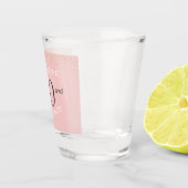 50と素晴らしい赤面ピンク金ゴールド50th Birthda Sh ショットグラス (右)