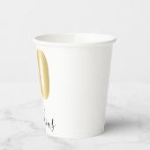 50と素晴らしい金ゴールドとブラック 紙コップ (左)