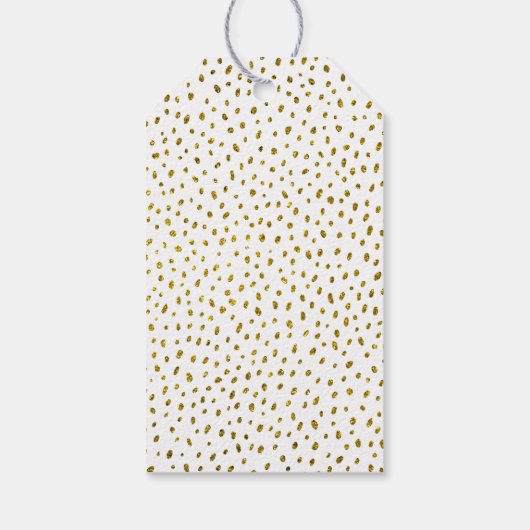 50と素晴らしい金ゴールドグリッター写真50誕生日 ギフトタグ (裏面)