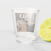 50と素晴らしい金ゴールドグリッター2写真50誕生日 ショットグラス (裏面)