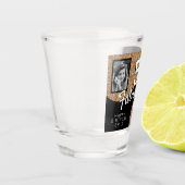 50と素晴らしい金ゴールドグリッター2写真50誕生日 ショットグラス (左)