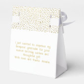 50と素晴らしい金ゴールドグリッター50誕生日 フェイバーボックス (裏面サイド)