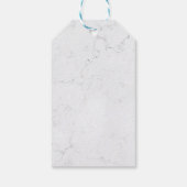 50と素晴らしい金ゴールドタイポグラフィ葉ギフトラベル ギフトタグ (裏面)