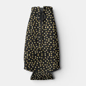 50と素晴らしい金ゴールドパーソナライズされた誕生日パーティー ボトルクーラー (裏面)