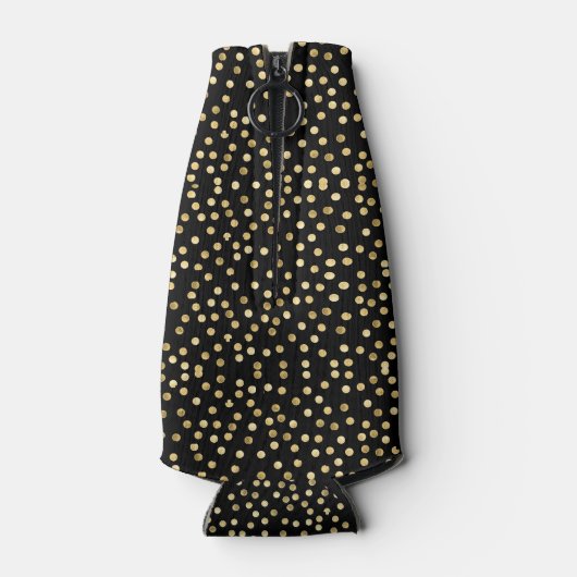 50と素晴らしい金ゴールドパーソナライズされた誕生日パーティー ボトルクーラー (裏面)