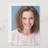 50と素晴らしい金ゴールドブラック50th誕生日写真 招待状 (裏面)