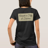 50と素晴らしい金ゴールド誕生日ガール Tシャツ (裏面)