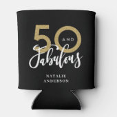 50と素晴らしい金ゴールド誕生祝い 缶クーラー (裏面)