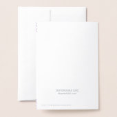 50と素晴らしい銀の誕生日ハート パーソナライズされた 箔カード (裏面封筒付き)