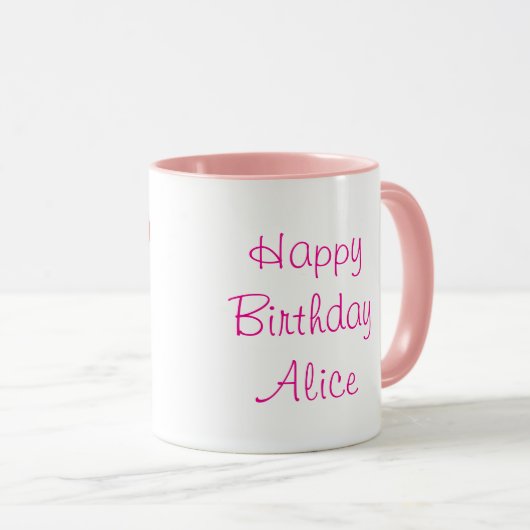 50と素晴らしい魅力的な動物の誕生日のマグカップ マグカップ (正面右)