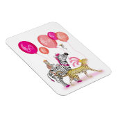 50と素晴らしい魅力的な動物の誕生日マグネット マグネット (右側)