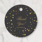 50と素晴らしい黒のゴールデンバースデーパーティー フェイバータグ (裏面)