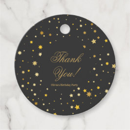 50と素晴らしい黒のゴールデンバースデーパーティー フェイバータグ